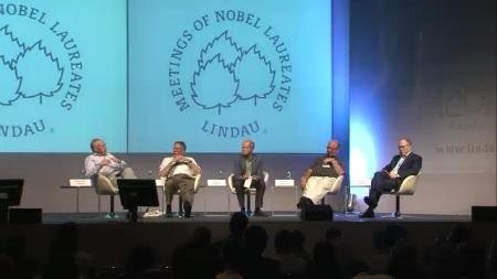 Panel Discussion (2011) - 'On the Intellectual History of the 2010 Prize in Economic Sciences' with Laureate Diamond, Mortensen, Phelps and Prescott (Chair: Peter Englund, Secretary of the Committee for the Prize in Economic Sciences in Memory of Alfred Nobel/ Sweden)