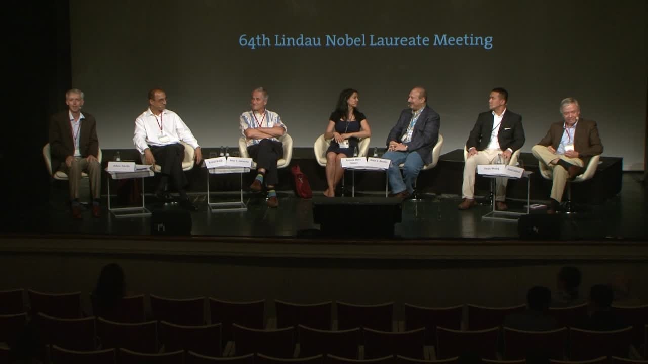 Panel Discussion (2014) - Academia and Industry – Exploring the Collaborative Landscapes of the Future; Panelists Beutler, Goldman, Gøtzsche, Gomes, Malik, Wang