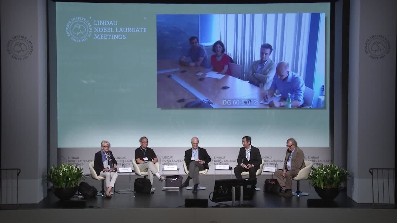 Panel Discussion (2016) - Glimpses Beyond the Standard Model; Panelists Steven Chu, David Gross, Takaaki Kajita, Carlo Rubbia; Moderator: Felicitas Pauss
