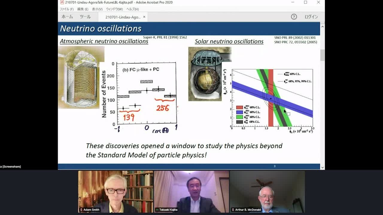 Neutrino Oscillations and Observatories (2021) - Takaaki Kajita, Arthur B. McDonald; Moderator: Adam Smith
