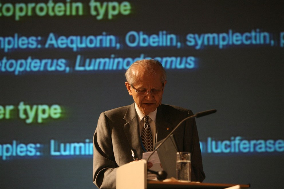 Lecture: "Chemistry of Bioluminescence" by Osamu Shimomura (Laureate, Chemistry 2008)