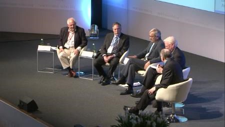 Panel Discussion 2011 Panel Demographic Change Economics And Politics Peter A Diamond Sir James A Mirrlees Christopher A Pissarides Edward C Prescott Chair Martin Wolf Financial Times Video