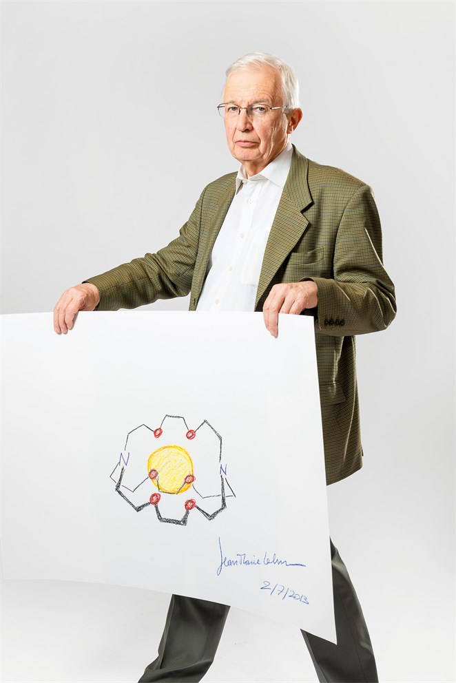 Jean-Marie Lehn with his "Sketch of Science"