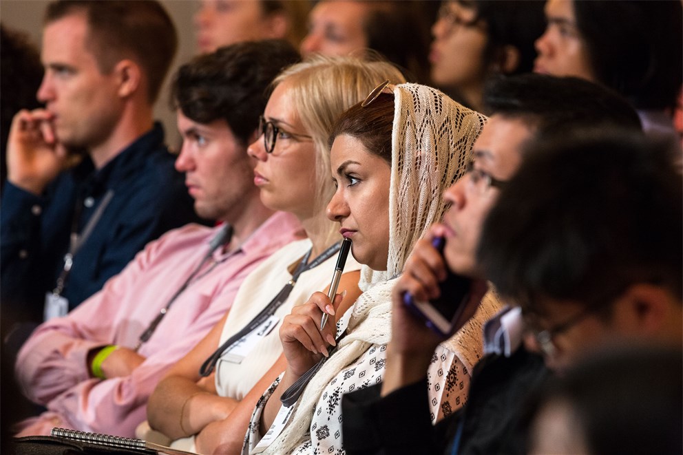 Young Scientists listening to a lecture at the 67th Lindau Nobel Laureate Meeting